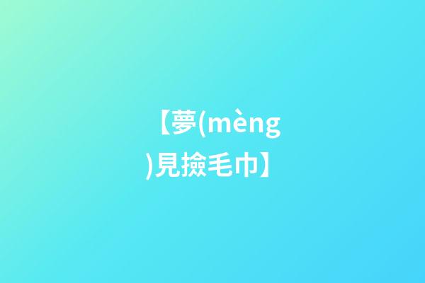 【夢(mèng)見撿毛巾】