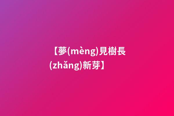 【夢(mèng)見樹長(zhǎng)新芽】