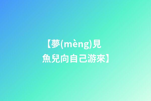 【夢(mèng)見魚兒向自己游來】
