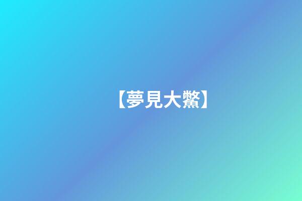 【夢見大鱉】