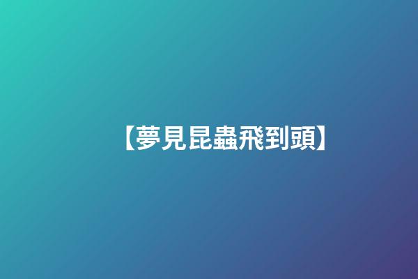 【夢見昆蟲飛到頭】