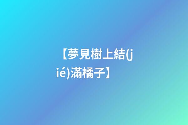 【夢見樹上結(jié)滿橘子】