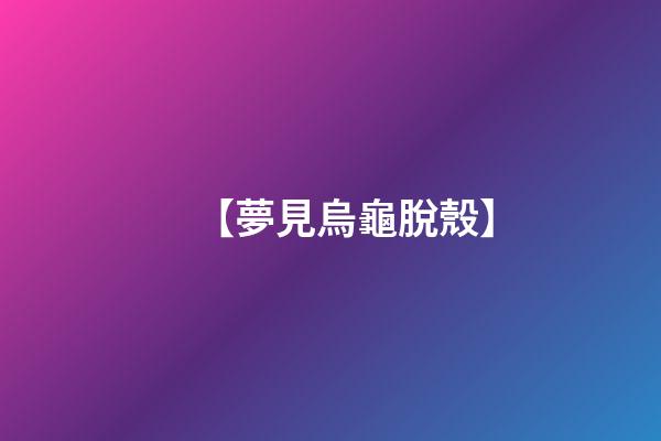 【夢見烏龜脫殼】