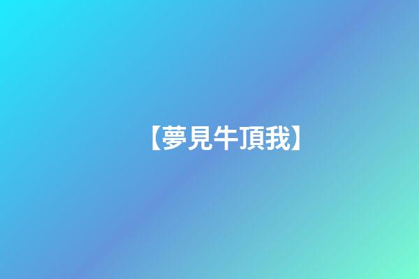 【夢見牛頂我】