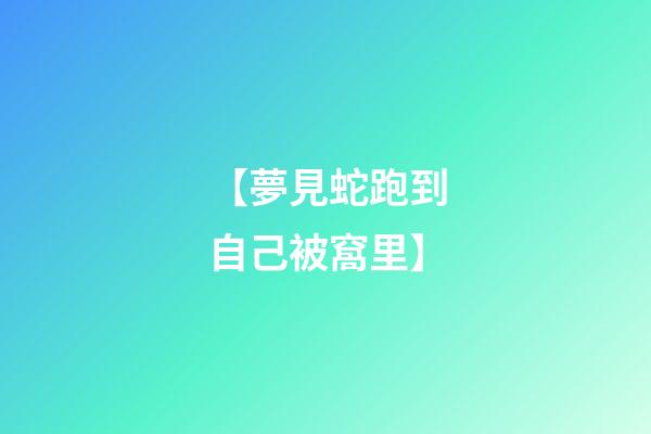 【夢見蛇跑到自己被窩里】