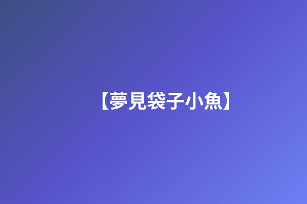【夢見袋子小魚】
