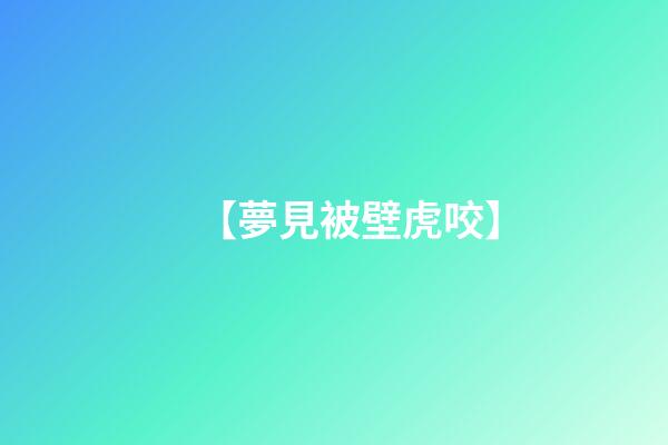 【夢見被壁虎咬】