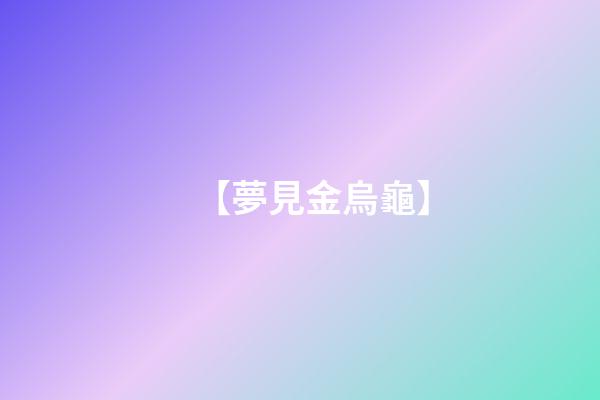 【夢見金烏龜】