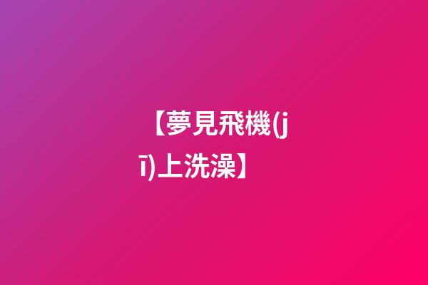 【夢見飛機(jī)上洗澡】