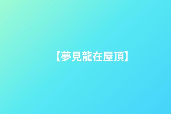 【夢見龍在屋頂】