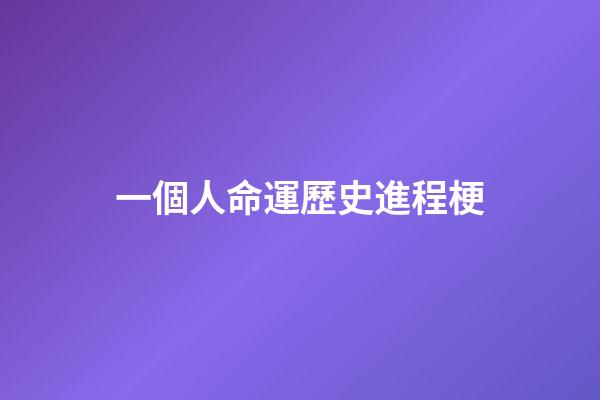 一個人命運歷史進程梗(「歷史一句梗」——晉)-第1張-觀點-玄機派