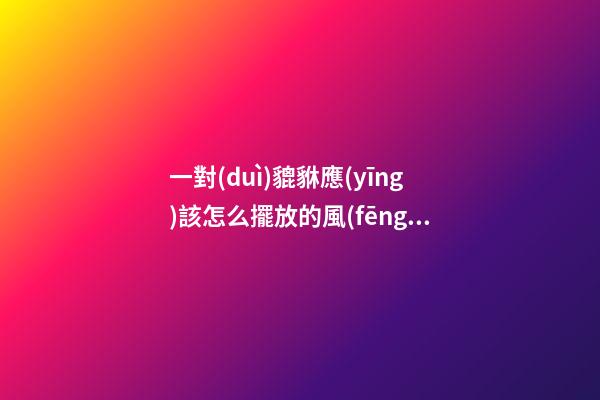 一對(duì)貔貅應(yīng)該怎么擺放的風(fēng)水才會(huì)好？貔貅的繩子怎么選擇？