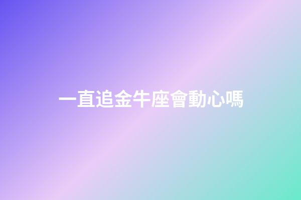 一直追金牛座會動心嗎-第1張-星座運勢-玄機派
