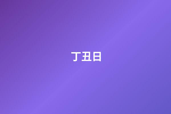丁丑日