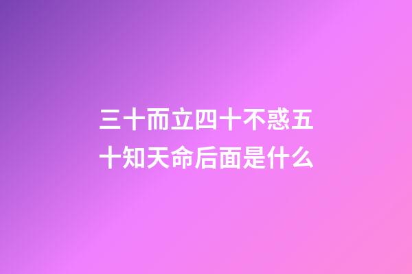 三十而立四十不惑五十知天命后面是什么(王維這句詩，流傳了1300年，幫助無數人走出低谷，逆境轉順)-第1張-觀點-玄機派