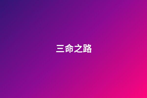 三命之路