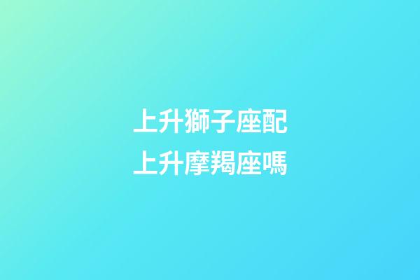 上升獅子座配上升摩羯座嗎-第1張-星座運勢-玄機派
