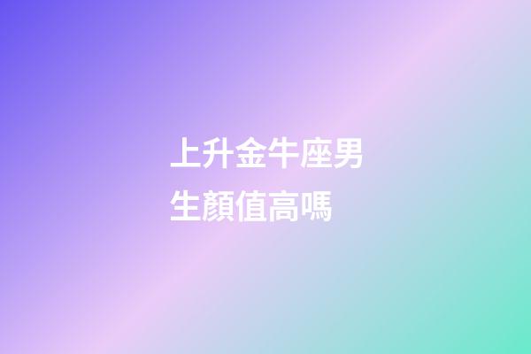 上升金牛座男生顏值高嗎-第1張-星座運勢-玄機派