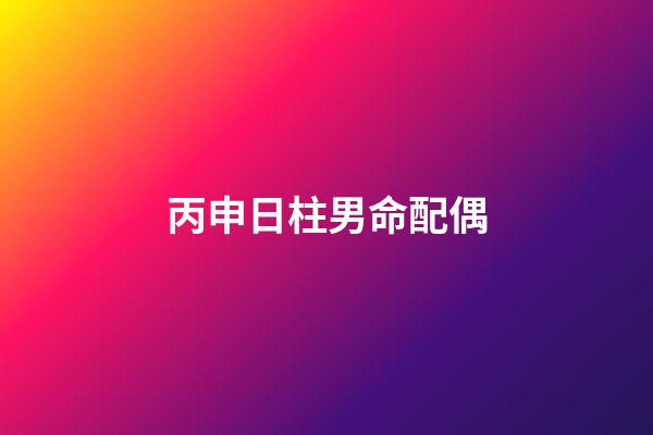 丙申日柱男命配偶(2019年可以結婚的男生肖人)-第1張-觀點-玄機派