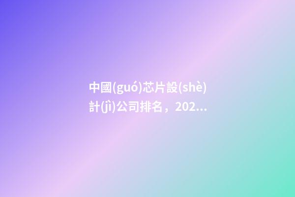 中國(guó)芯片設(shè)計(jì)公司排名，2022年中國(guó)人工智能芯片企業(yè)TOP50-第1張-觀點(diǎn)-玄機(jī)派