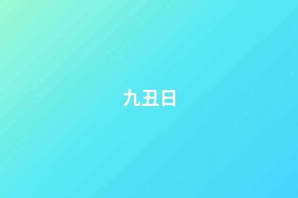 九丑日