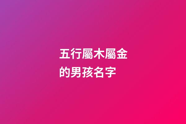 五行屬木屬金的男孩名字(五行屬金木的男孩名字大全)-第1張-男孩起名-玄機(jī)派