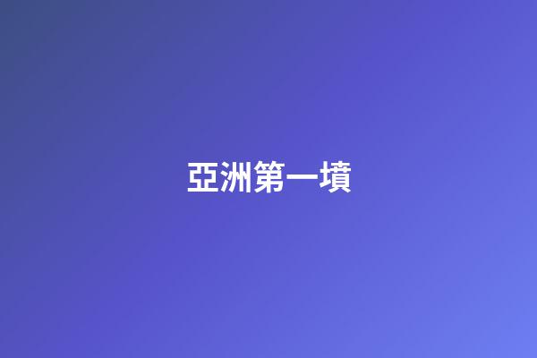 亞洲第一墳