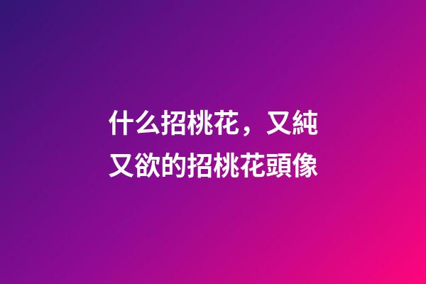 什么招桃花，又純又欲的招桃花頭像-第1張-觀點-玄機派