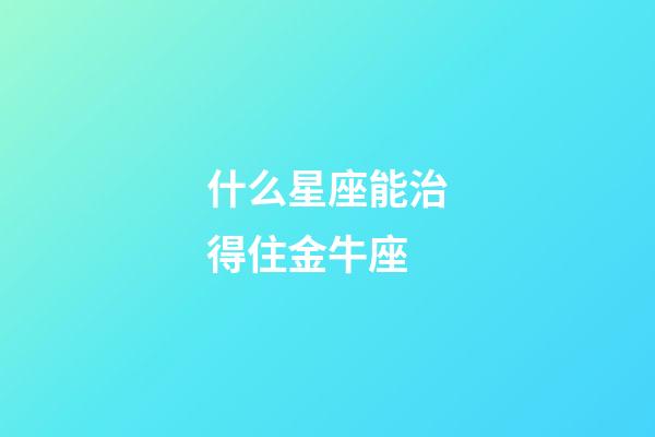 什么星座能治得住金牛座-第1張-星座運勢-玄機派