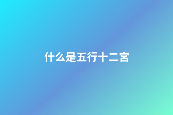 什么是五行十二宮