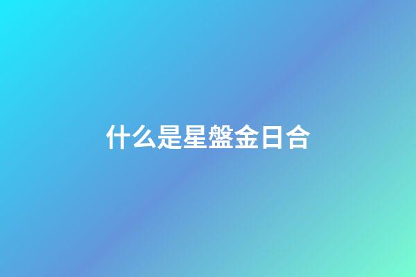 什么是星盤金日合-第1張-星座運(yùn)勢-玄機(jī)派