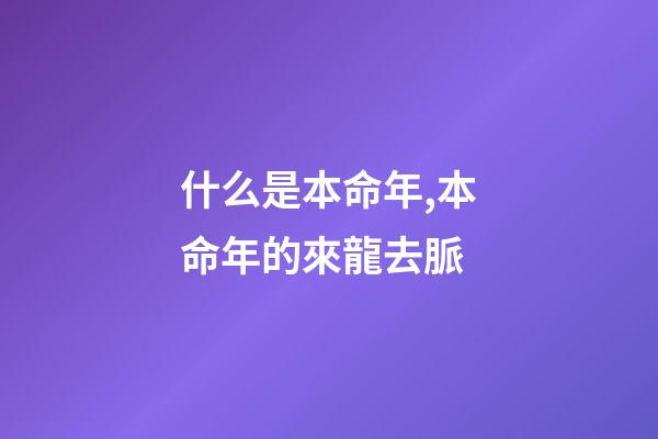什么是本命年,本命年的來龍去脈-第1張-觀點-玄機派
