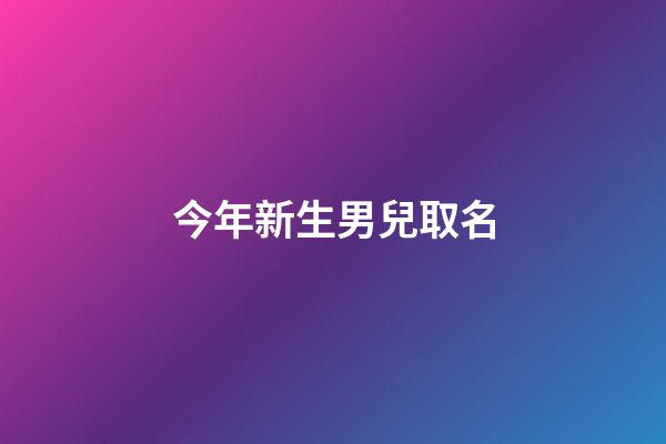 今年新生男兒取名(今年男嬰取什么名好)-第1張-男孩起名-玄機派