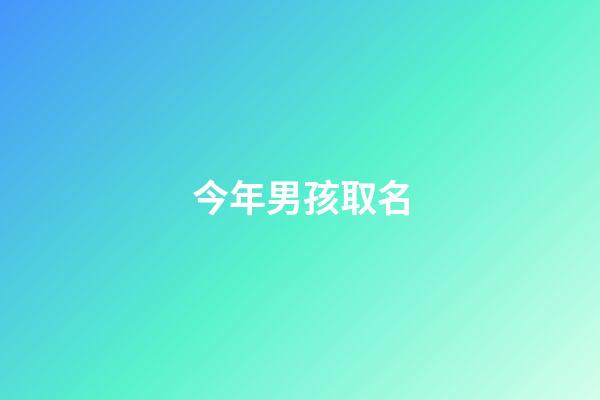 今年男孩取名(今年男孩取名寶典)-第1張-男孩起名-玄機派