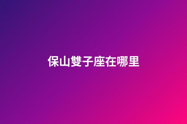 保山雙子座在哪里-第1張-星座運勢-玄機派