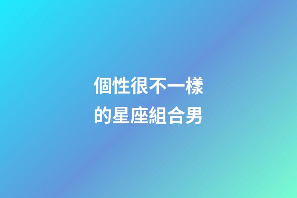 個性很不一樣的星座組合男-第1張-星座運勢-玄機派