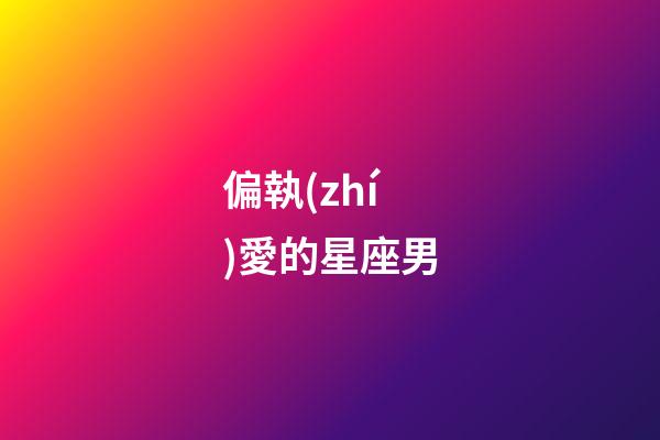 偏執(zhí)愛的星座男