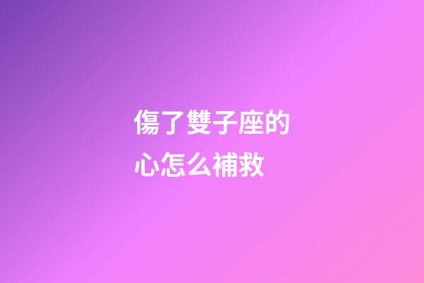 傷了雙子座的心怎么補救-第1張-星座運勢-玄機派