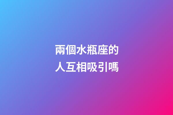 兩個水瓶座的人互相吸引嗎-第1張-星座運勢-玄機派