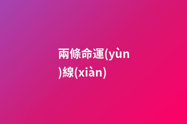 兩條命運(yùn)線(xiàn)