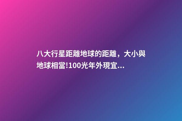八大行星距離地球的距離，大小與地球相當!100光年外現宜居行星或有液態水-第1張-觀點-玄機派