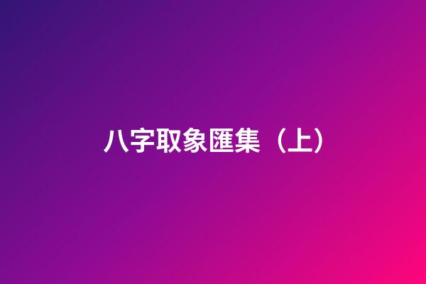 八字取象匯集（上）