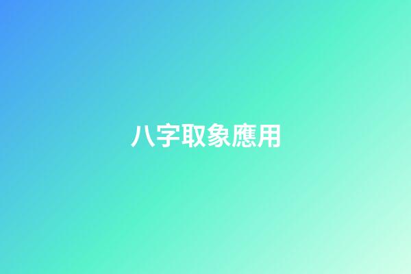 八字取象應用