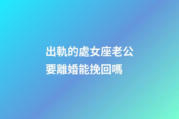 出軌的處女座老公要離婚能挽回嗎-第1張-星座運(yùn)勢(shì)-玄機(jī)派
