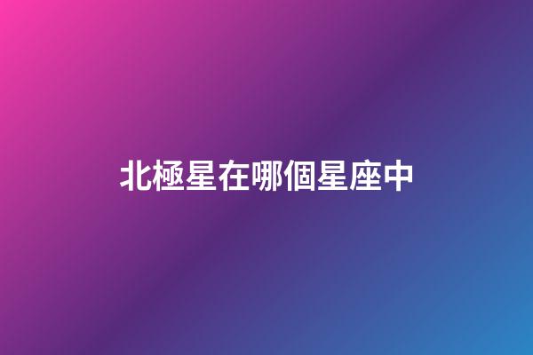 北極星在哪個星座中（北極星旁邊是什么星座）-第1張-星座運勢-玄機派