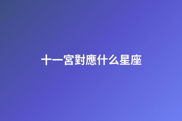 十一宮對應什么星座-第1張-星座運勢-玄機派