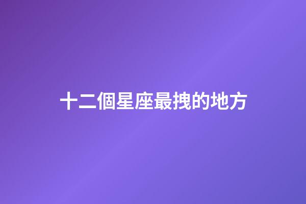 十二個星座最拽的地方-第1張-星座運勢-玄機派