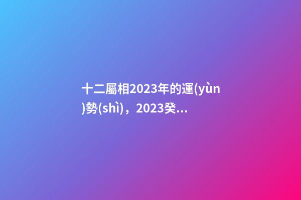 十二屬相2023年的運(yùn)勢(shì)，2023癸卯兔年-第1張-觀點(diǎn)-玄機(jī)派