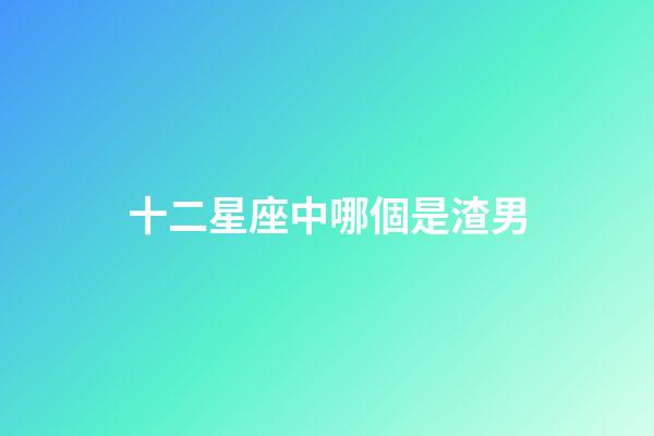十二星座中哪個是渣男-第1張-星座運勢-玄機派