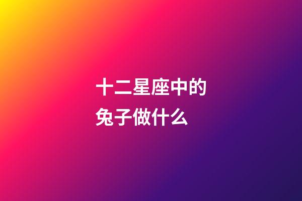十二星座中的兔子做什么-第1張-星座運勢-玄機派
